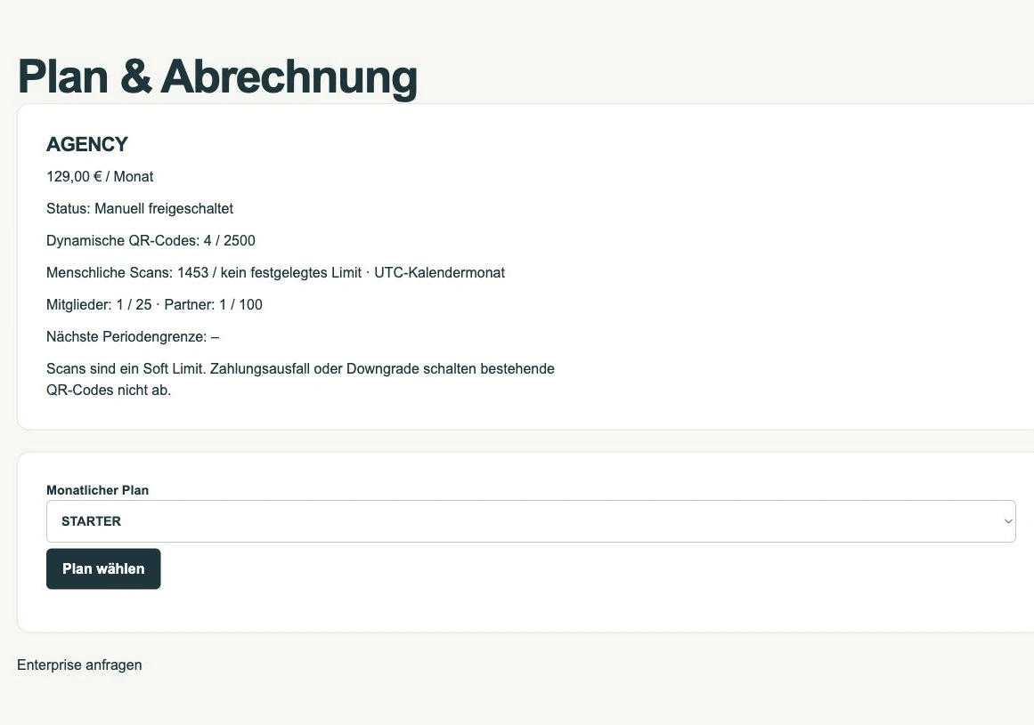Tarif und Abrechnung · Demodaten