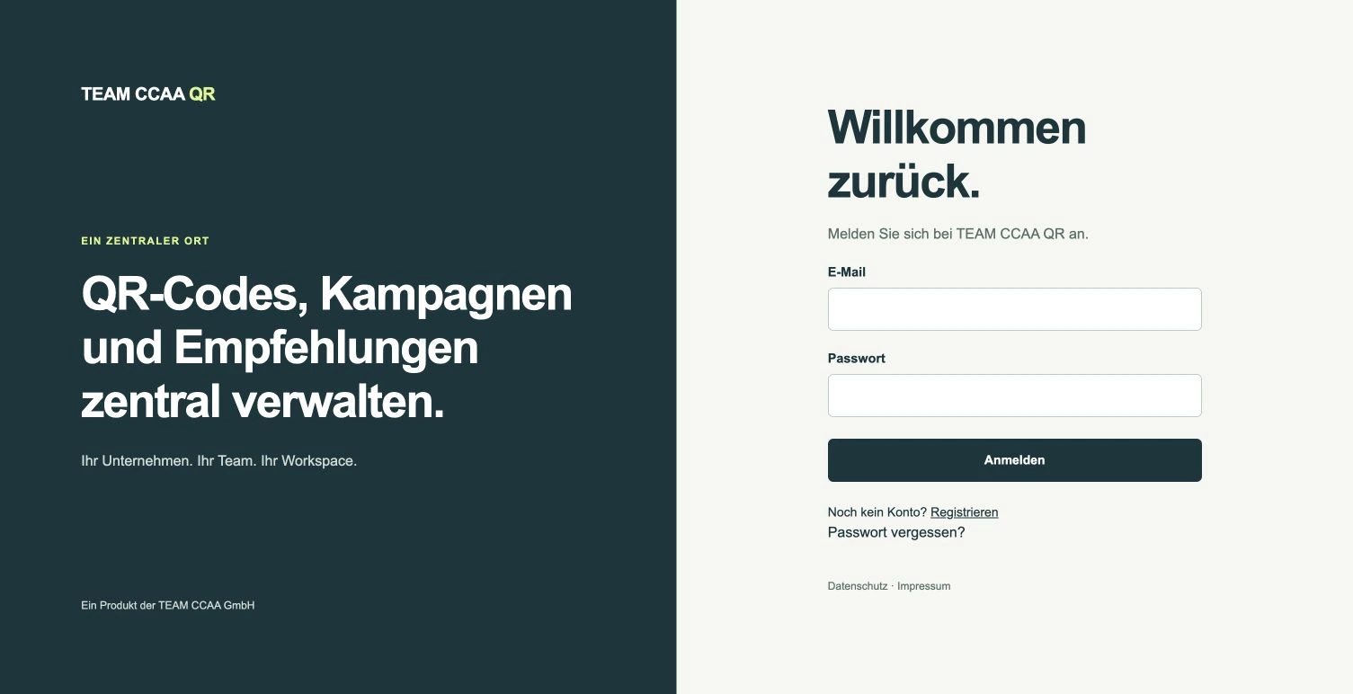 Der reguläre App-Login