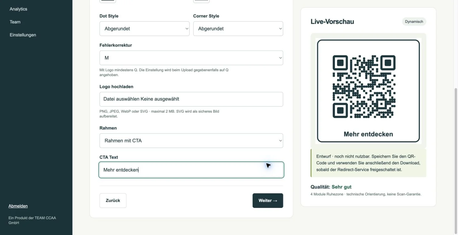 Echte App · fiktive Demodaten. Je nach Tarif und Kontostatus kann Ihre Ansicht abweichen.