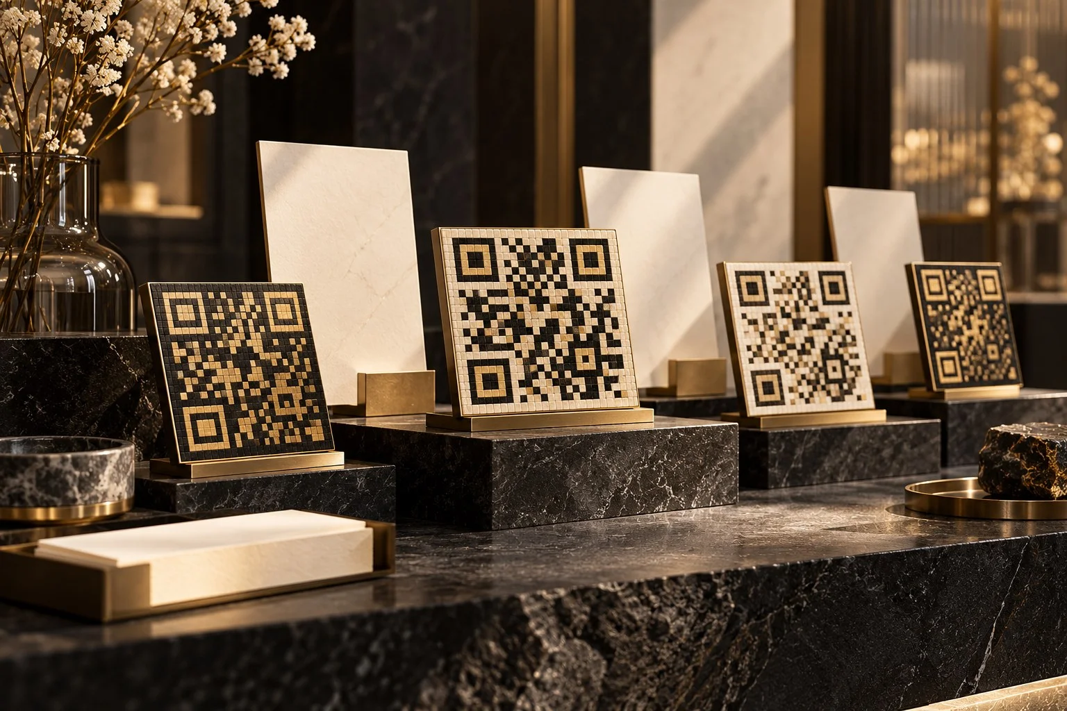 QR-Code-Aufkleber für wechselnde Angebote – redaktionelles Symbolbild