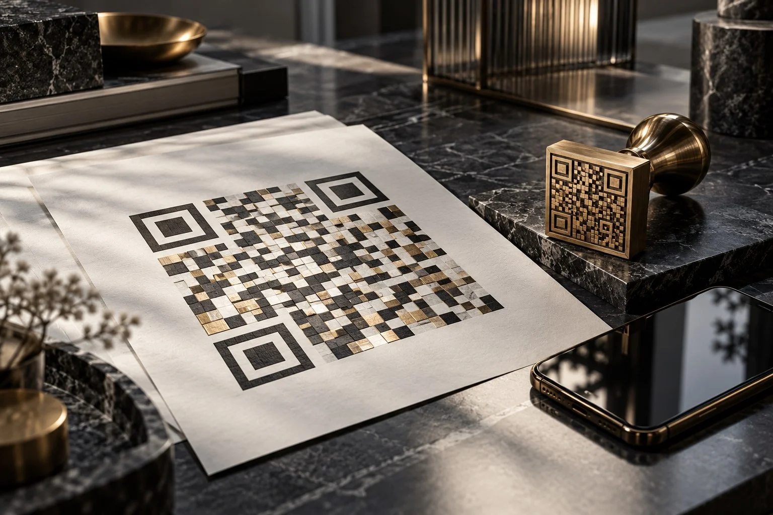 QR-Codes vor einer Druckfreigabe testen – redaktionelles Symbolbild