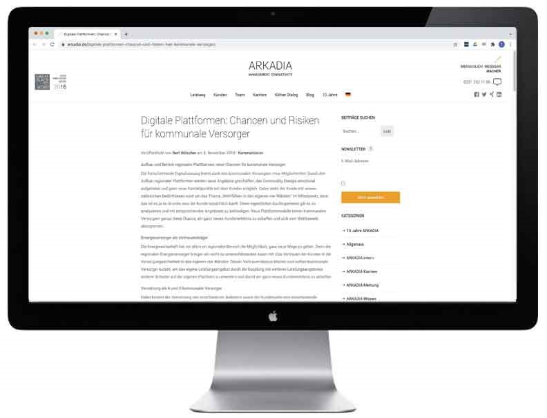 Blogartikel - Arkadia